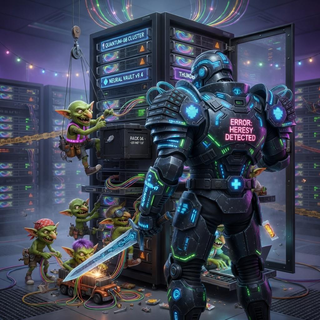 The guardrail stands watch — ERROR: HERESY DETECTED